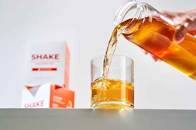 SHAKE Cold Brew Tea – Hilltop Baked Black Oolong | 15 Tea Bags | Premium Taiwan Tea, Zero Sugar | Smooth Flavor & Ready in 30 Seconds (Hilltop-baked Black Oolong)