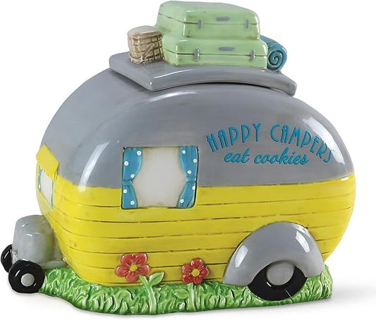 Young's Ceramic Camper Cookie Jar, 9.5"