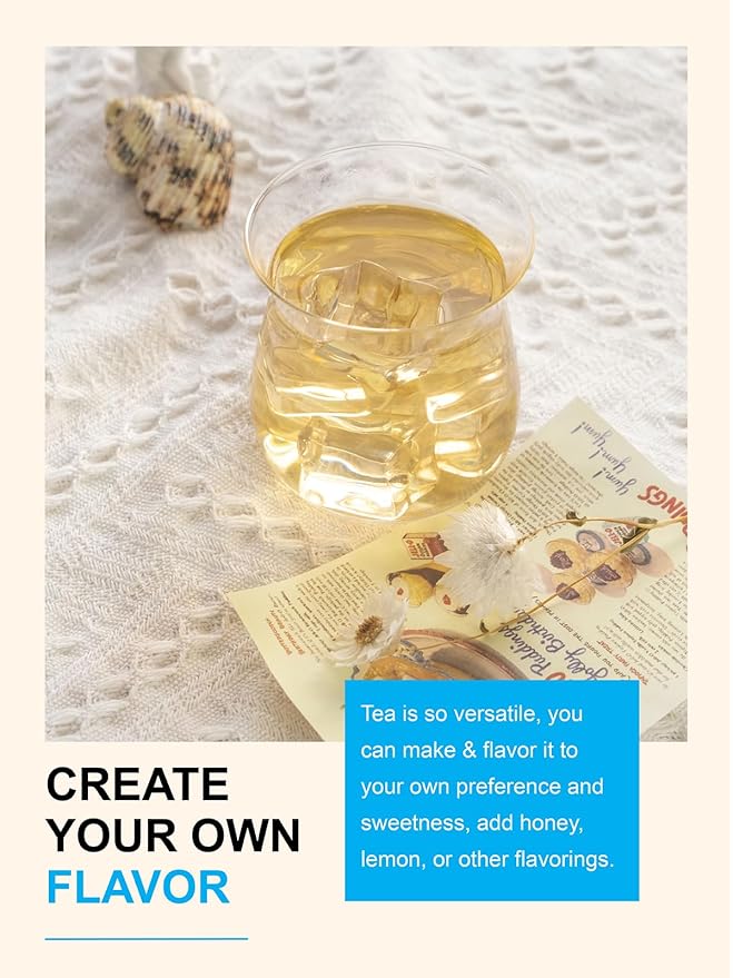 TeeLux Mint Jasmine Tea, 3g/bag, Mint with Jasmine, Lily, Osmanthus, Chrysanthemum, Fresh & Refreshing Flavor, Caffeine Free, 30 Count