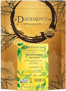 Davidson's Organics, Decaffeinated Earl Grey, Loose Leaf Tea, 16-Ounce Bag