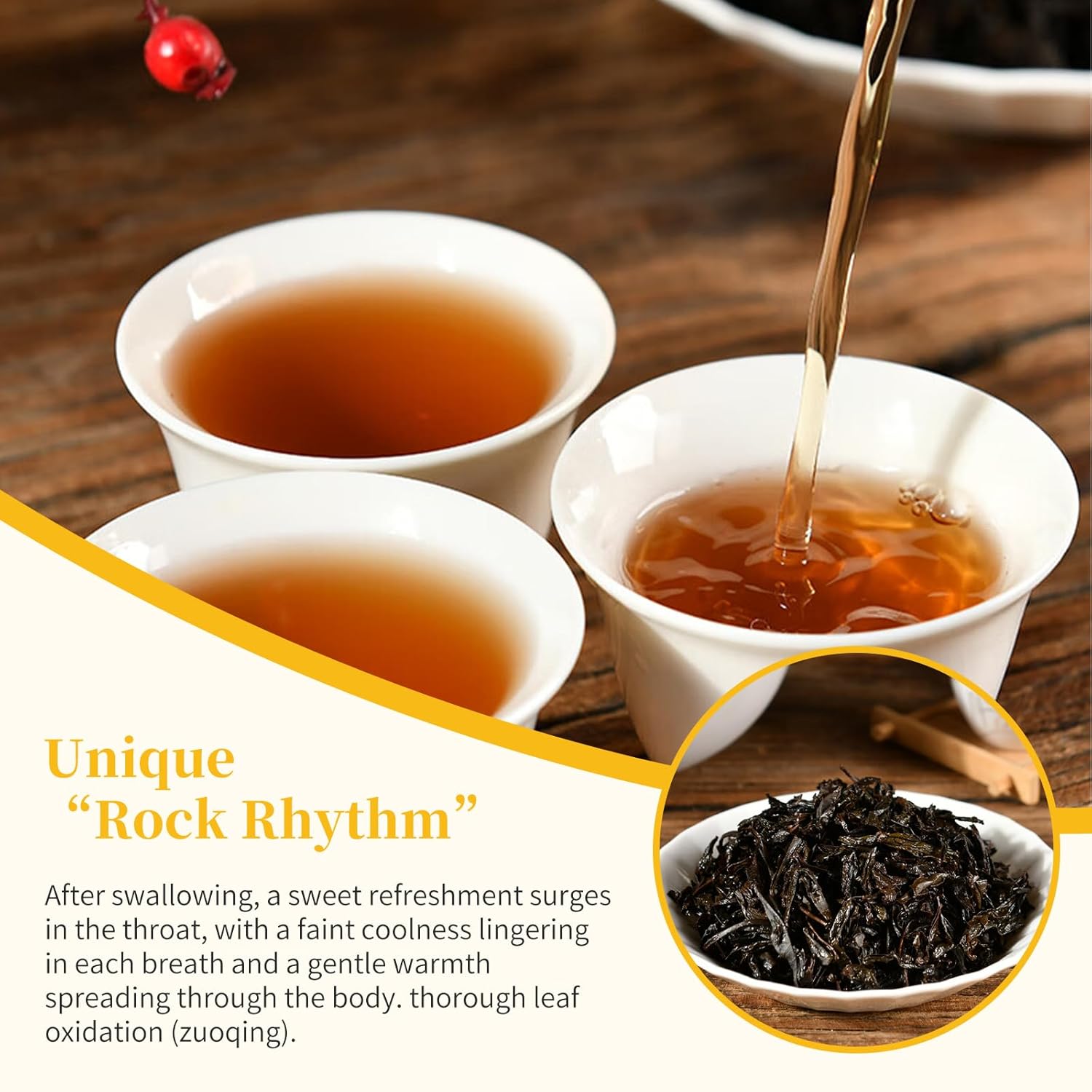 CHADUO Laocong Shuixian Dahongpao Oolong Tea Loose leaf Wuyi Da Hong Pao Chinese Tea 4.23oz/120g Wuyi Rock Tea Zheng Yan Production Area Orchid Fragrance & Woody Fragrance 老枞水仙 武夷岩茶 乌龙茶