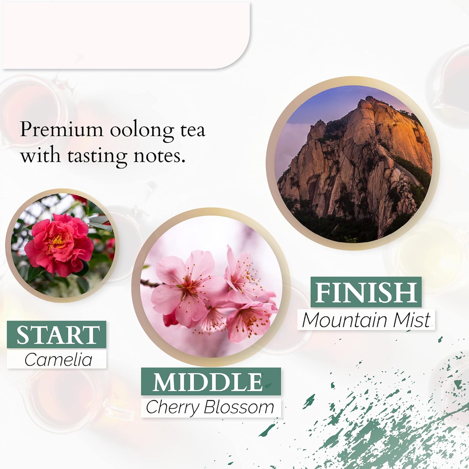 Organic Oolong Tea Bags |100% Organic Taiwan High Mountain Oolong Loose Leaf, Hand Crafted, Powerful Antioxidant | Biodegradable Tea Bags, 15 Sachets | By T SECRETEA