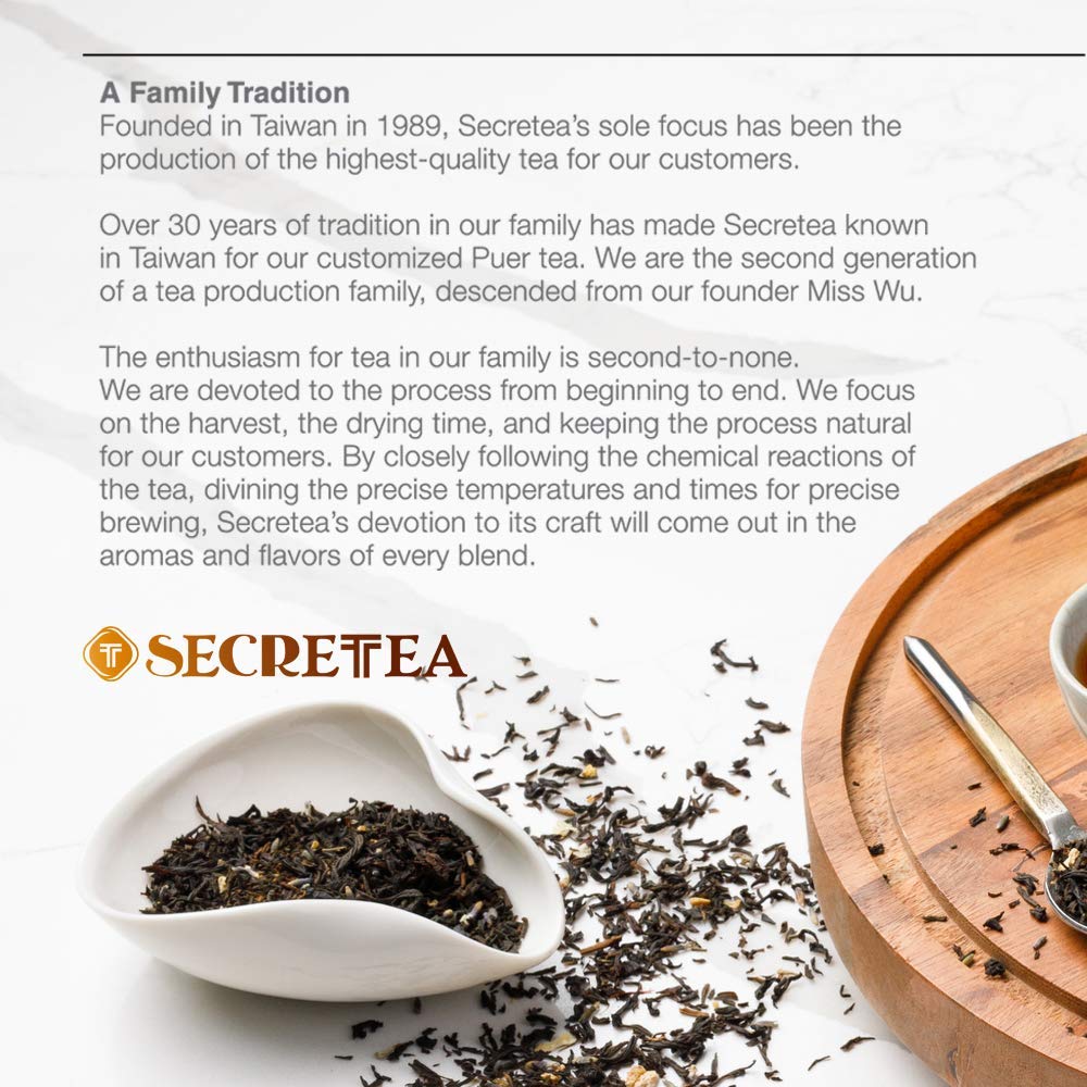 Organic Lavender & Bergamot Earl Grey Black Tea | 100% Real ingredients,40 Count Unwrapped Sachets, Biodegradable Tea Bag |By T SECRETEA, Lullaby