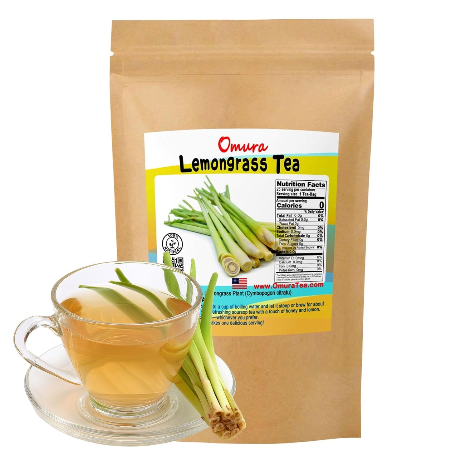 Omura Tea Collection (LEMONGRASS-TEA 25-TEA-BAG)