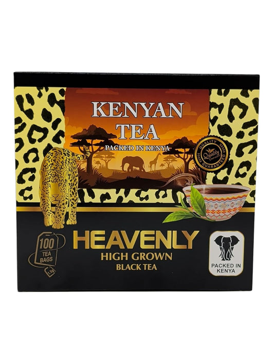 Heavenly Kenyan Black Tea – 100 Tea Bags (150g), High Grown Premium Black Tea Packed in Kenya – Strong, Full-Bodied Flavor