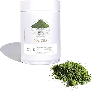 SOKYO ceremonial matcha powder series powdered green tea Japanese matcha (3.52oz / 100g, Mie Ceremonial K)