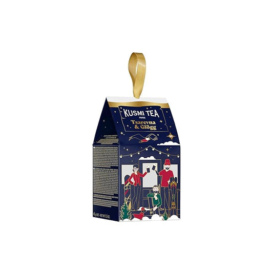 Kusmi Tea - Gift Box - Tsarevna and Glögg Organic Christmas Tea - Organic Black Tea, Orange and Christmas Spices - Hibiscus, Fruits and Spices - Limited Edition - Secret Santa Gift (Winter Sports)