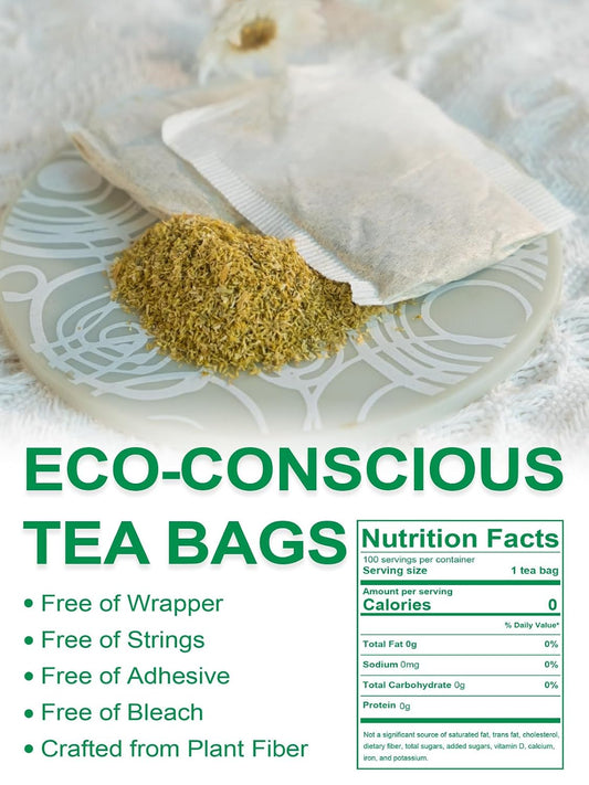 TeeLux Chamomile Tea Bags, Chamomile Flowers, Mild &amp; Smooth Taste, 100 ct | Natural Chamomile Flower Tea, Subtle Floral Notes, Caffeine Free, Hot or Iced