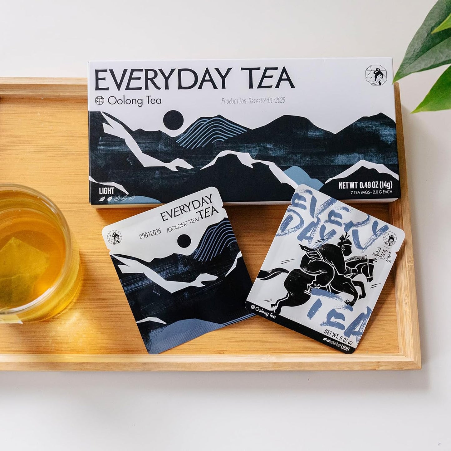 Chayan Oolong Tea Bags Pyramid Tea Bags,Authentic Roasted Chinese Oolong, Fast Hot Brew or 8-Min Cold Brew, Individually Wrapped Everyday Tea Oolong Tea Bags, 7 Count