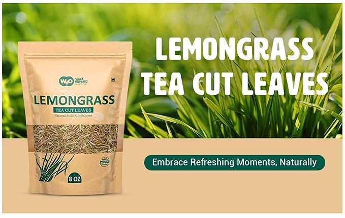 Lemongrass Loose Leaf Herbal Tea, Caffeine Free, 224g (8-ounce), Culinary Use (Pack of 2)