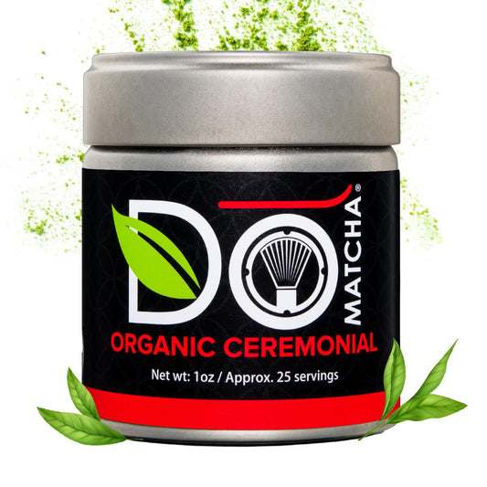 DoMatcha Organic Ceremonial Matcha Powder, Authentic Japanese Green Tea Rich with Antioxidants and L-Theanine, 25 Servings (1 oz)