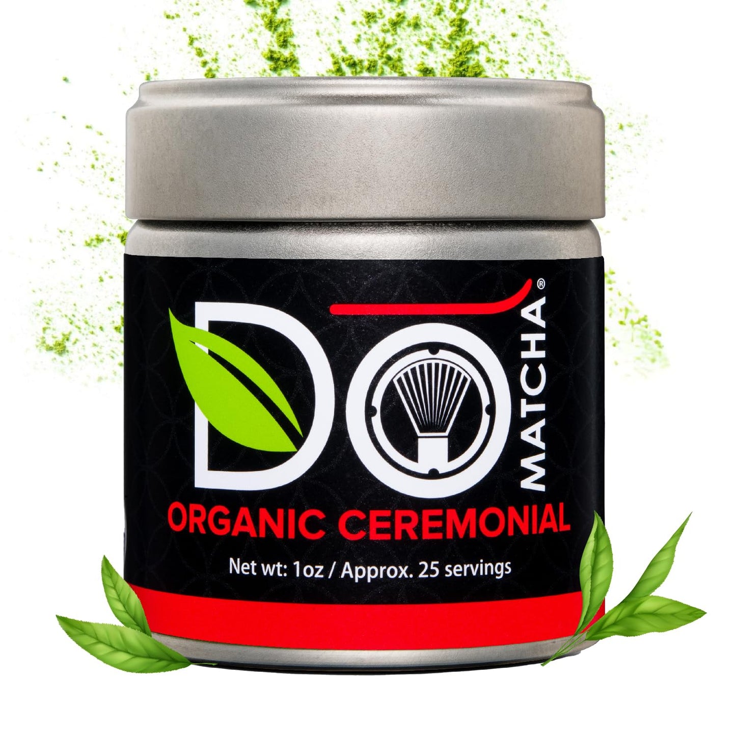 DoMatcha Organic Ceremonial Matcha Powder, Authentic Japanese Green Tea Rich with Antioxidants and L-Theanine, 25 Servings (1 oz)
