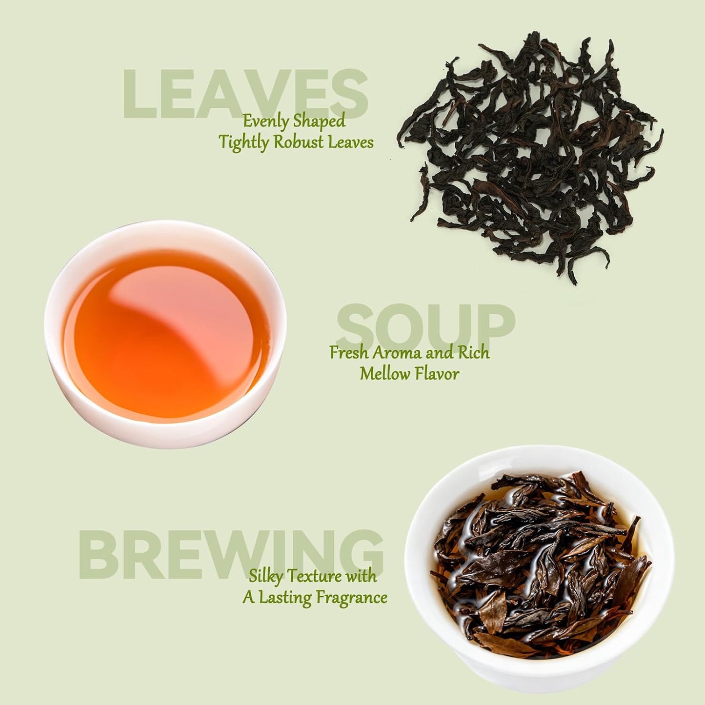 NASLAPH Da Hong Pao Loose Leaf, Wuyi Rock Oolong Tea with Fragrant and Mellow, Exquisite Traditional Craftsmanship, China Wuyi Mountain Big Red Robe Oolong Tea AAA特级 大红袍 乌龙茶 中国功夫岩茶 1.76 Oz