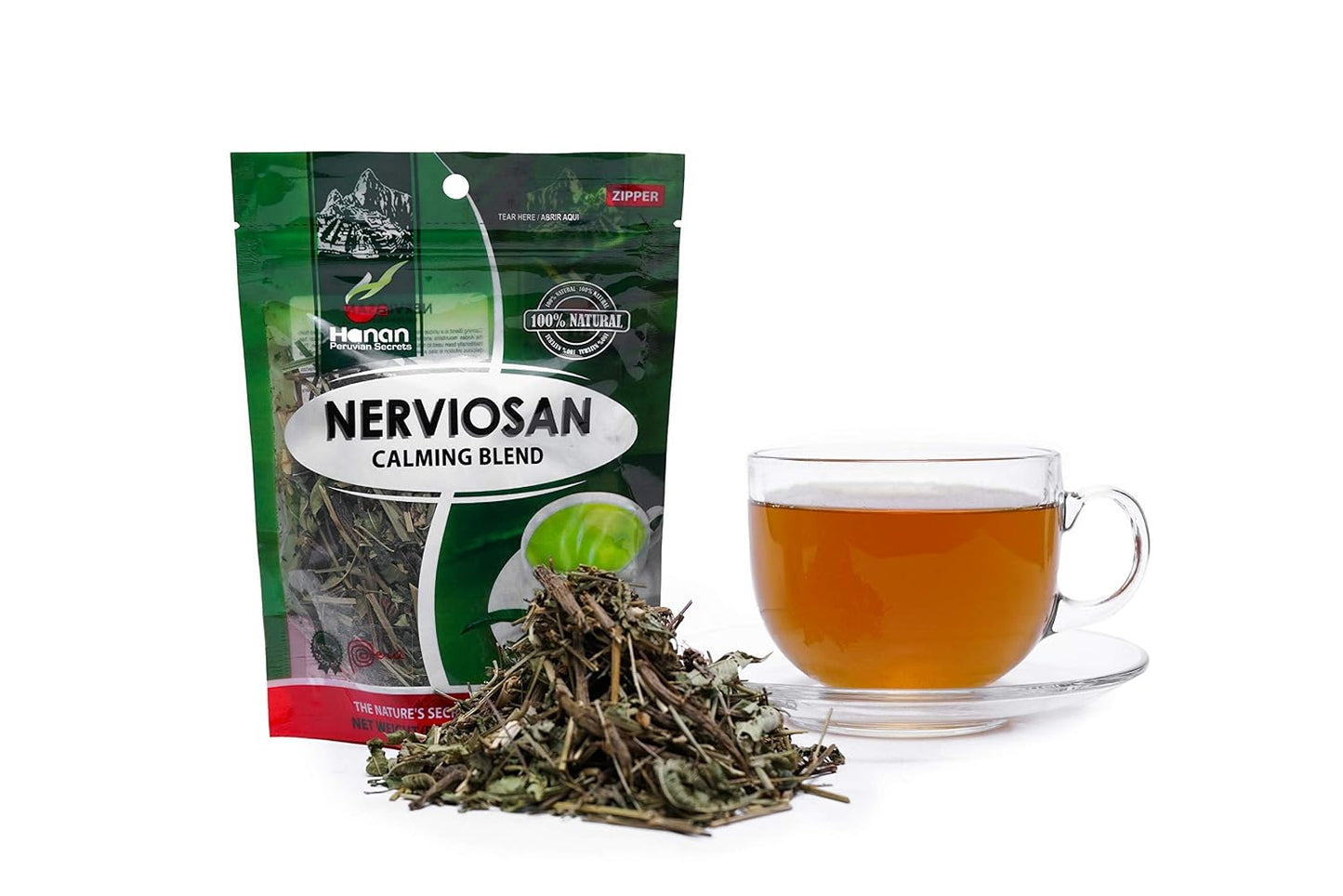 Hanan Peruvian Secrets Nerviosan Herbal Tea – 100% Natural Blend, 1.76oz / 50g