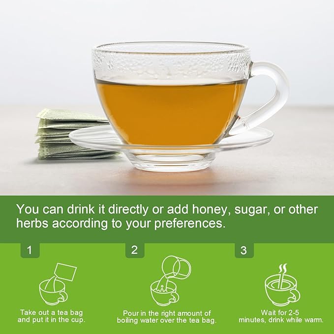 Organic Soursop Leaves Tea Bags - Soursop Graviola Leaves Herbal Tea bags for Immune Support, Antioxidant - Guanabana Leaves - Caffeine Free