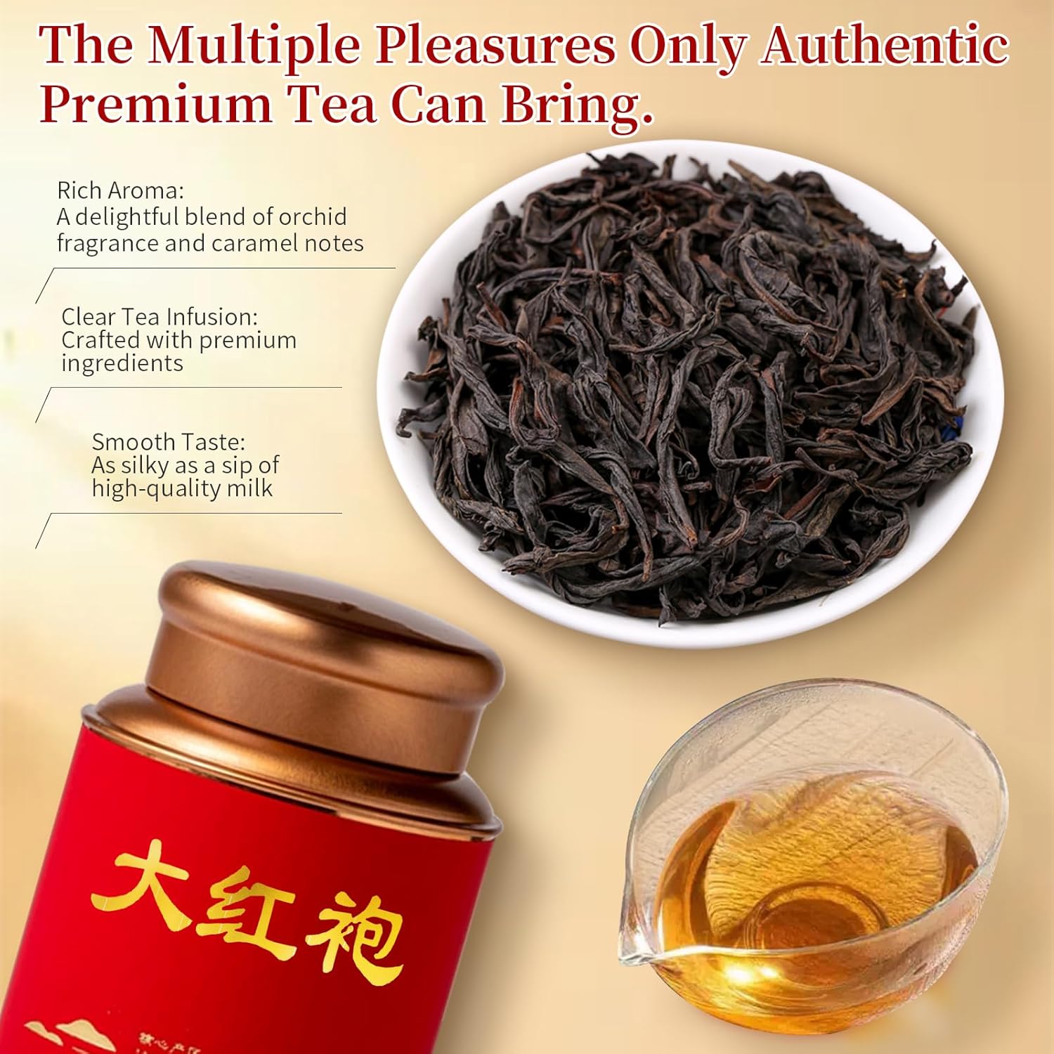 CHADUO Dahongpao Oolong Tea Loose Leaf Da Hong Pao Oolng Tea From Wuyi Mountain Big Red Robe Ulong With Orchid & Caramel Notes Grade AAA Wuyi Rock Tea 120g 4.23oz 特级大红袍 乌龙茶