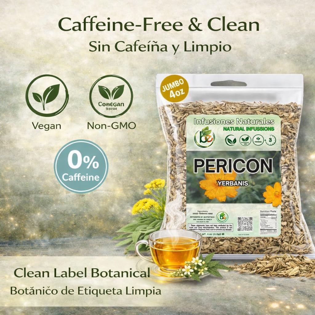 B-Experts PERICON - Pericon (Yerbanis) Herbal Tea 4 oz, 100% All Natural Fresh Tea- vegan-raw
