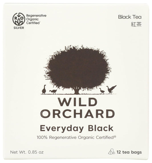 Wild Orchard, Tea Everyday Black Organic, 12 Count