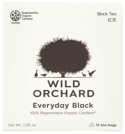 Wild Orchard, Tea Everyday Black Organic, 12 Count