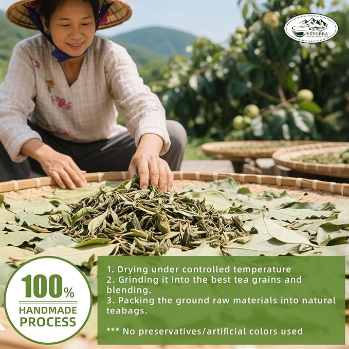 Soursop Leaves Tea Bags, 110 Teabags - Premium Soursop Graviola Leaves - Hojas De Guanabana Tea - Non-GMO - Caffeine-free - Improve Digestion