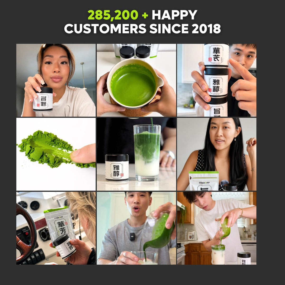Chazoku Gokou (35g Tin) Ceremonial Grade Matcha Powder - First Harvest Single Cultivar - Japanese Matcha Green Tea Powder - Stone Milled - Fresh from Yame, Japan