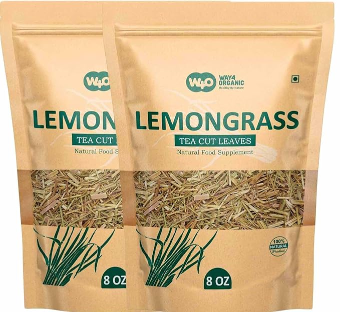 Lemongrass Loose Leaf Herbal Tea, Caffeine Free, 224g (8-ounce), Culinary Use (Pack of 2)