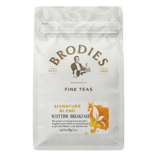 Brodies Tea, Scottish Breakfast Tea, Loose Leaf Black Tea Imported from Scotland, 7 Ounce (Pack of 1)