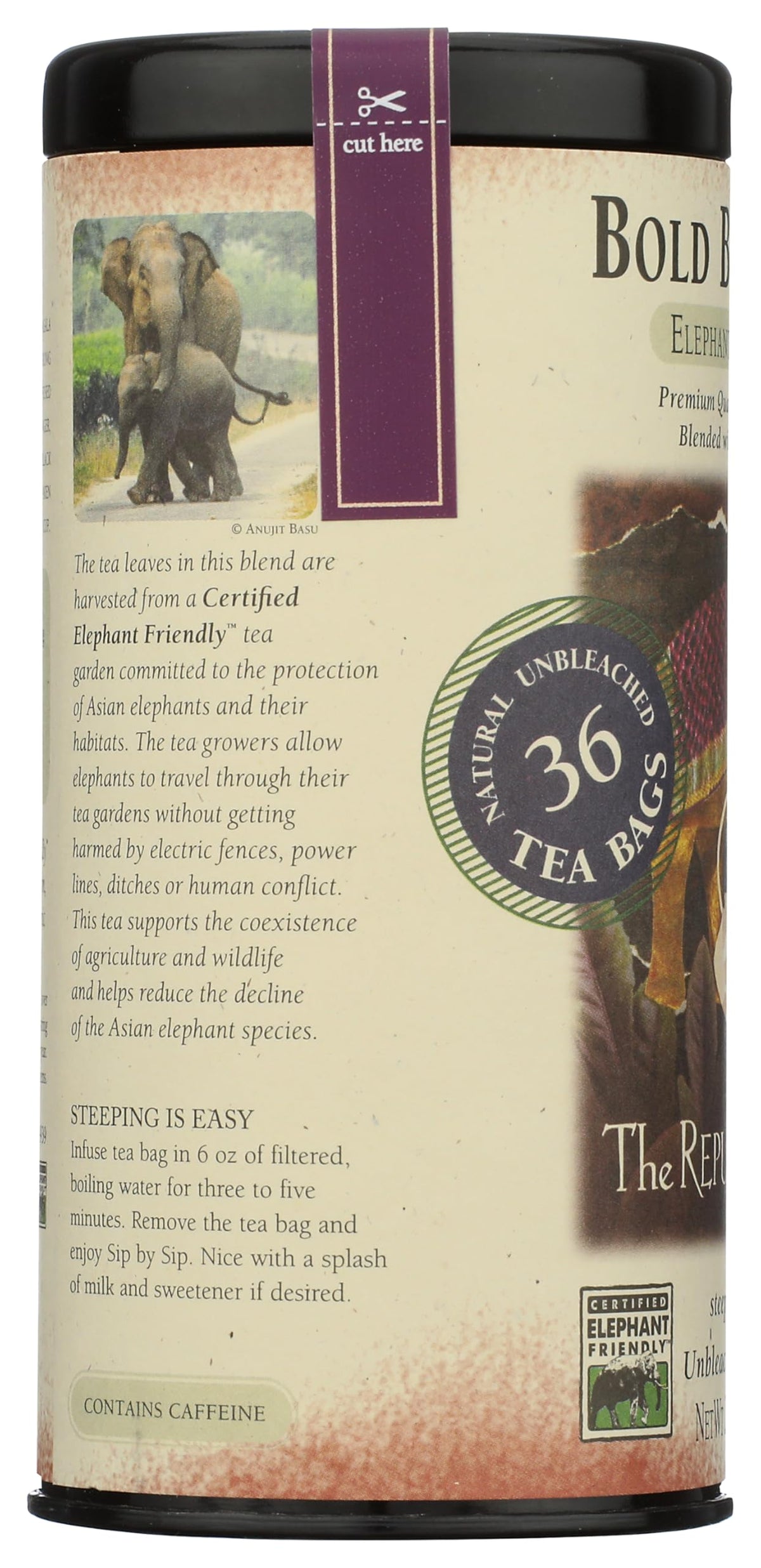 The Republic of Tea Bold Black Chai, 36 Tea Bags (Black Chai)