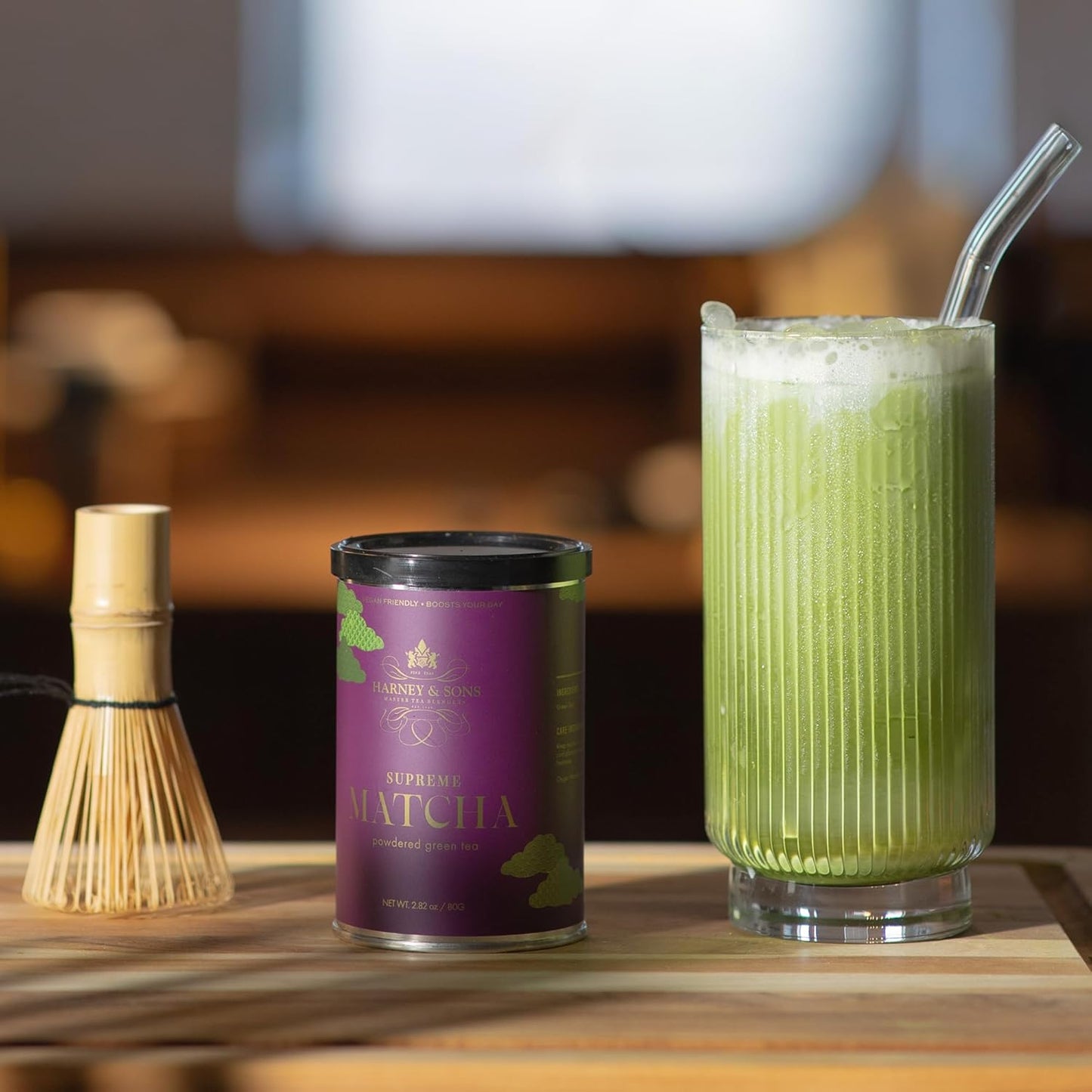 Harney & Sons Supreme Matcha, 80 gram tin, 2.82 ounces, Powdered Green Tea for Everyday, Matcha Lattes, Baking