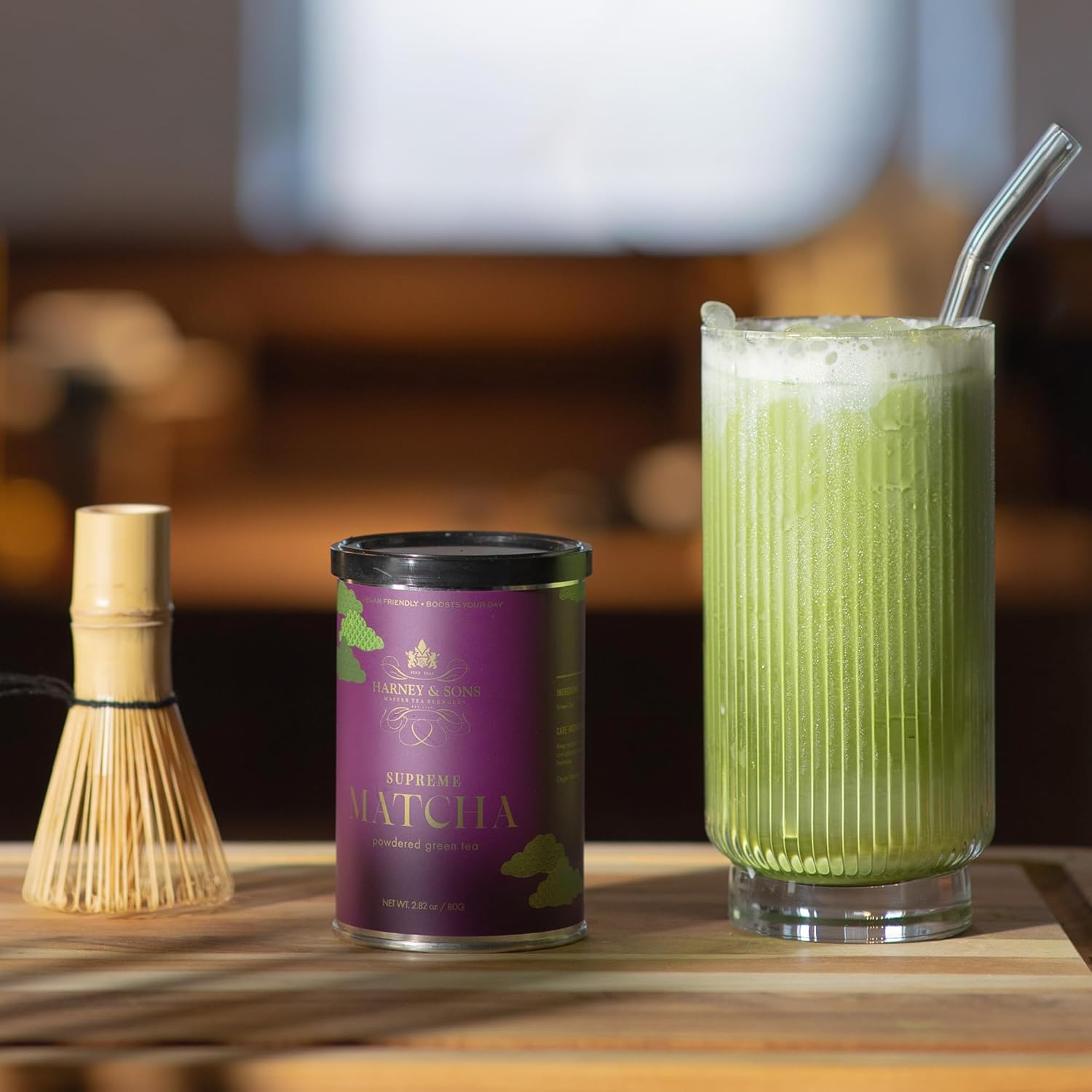 Harney & Sons Supreme Matcha, 80 gram tin, 2.82 ounces, Powdered Green Tea for Everyday, Matcha Lattes, Baking