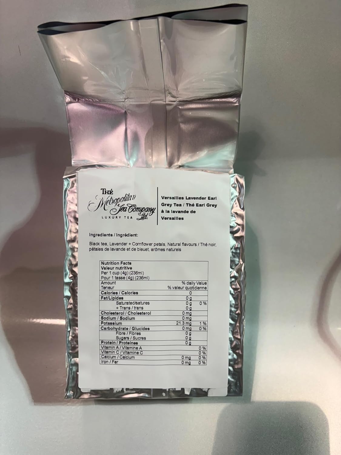 The Metropolitan Tea Company Versailles Lavender Earl Grey Tea 500g / 1.1lbs