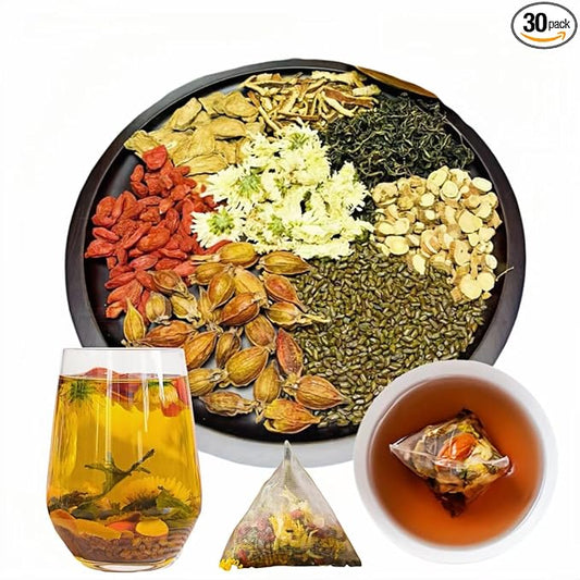 Eastrue Organic Dandelion Detox Tea,(150g/30TeaBags)-Dandelion Wolfberry Tea for Kidney & Liver Health, Caffeine Free Herbal Tea for Cleanse & Detox,Support Healthy Weight, All-Natural