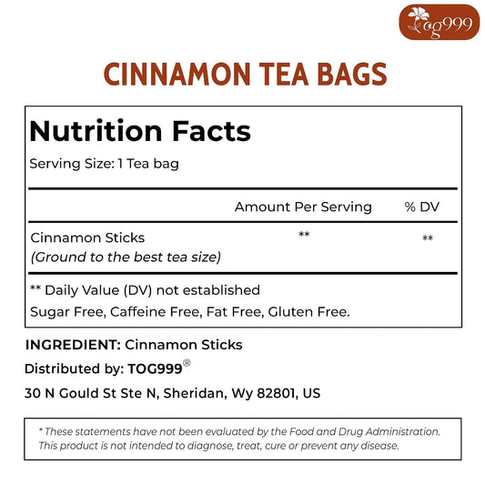 TOG999 Ceylon Cinnamon Tea Bags