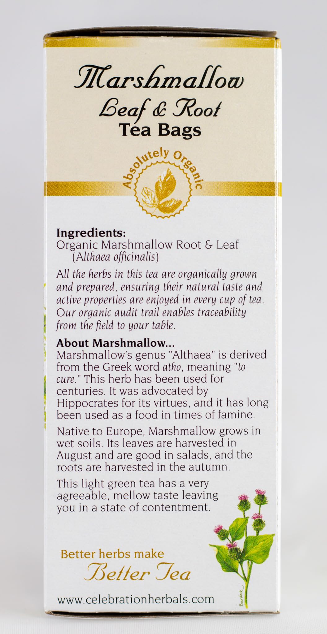 Celebration Herbals Marshmallow Root Tea 24 Bags