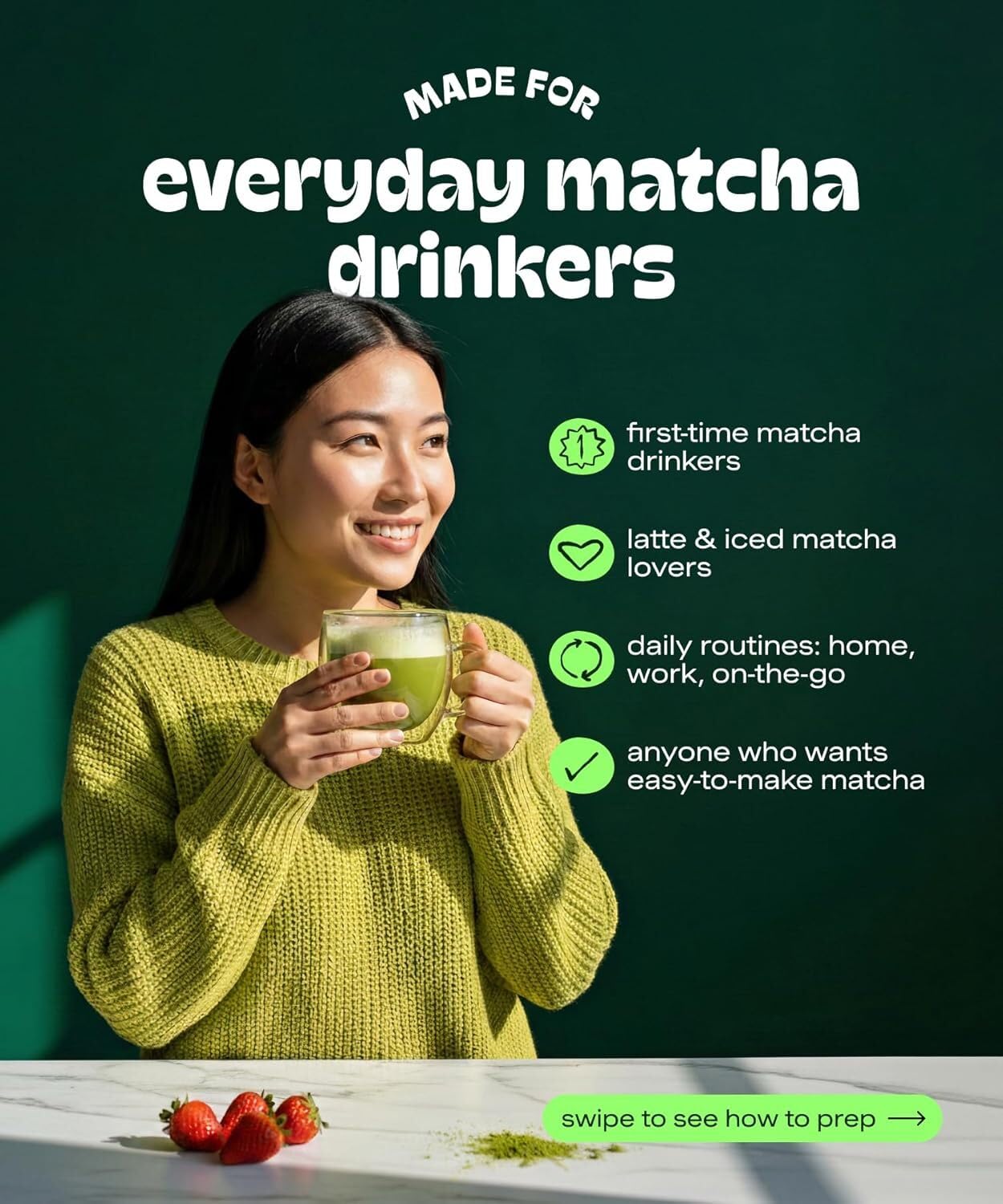 MATCHA DNA Certified Organic Matcha Green Tea Powder (8 oz BAG)