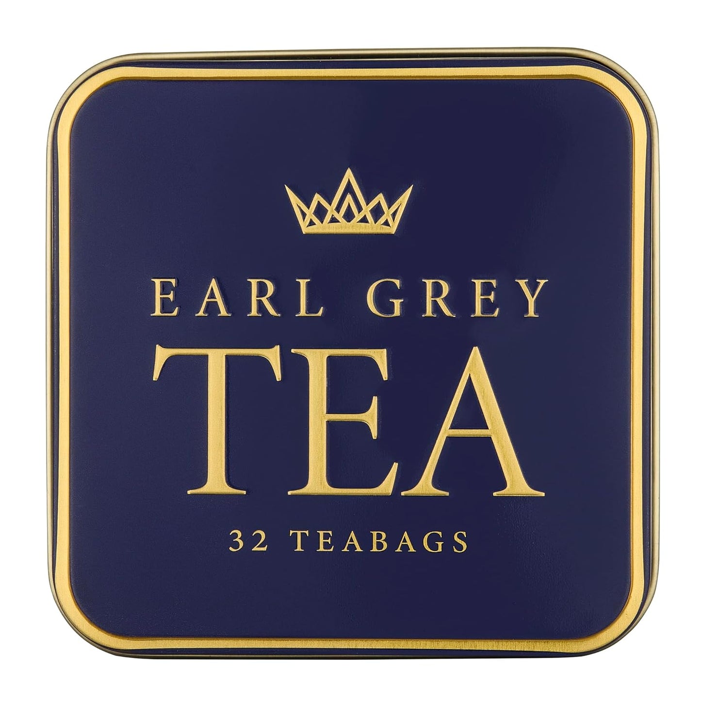 New English Teas Victorian Garden Tea Tin with 32 English Breakfast Teabags – Tapestry Inspired Tin with Decorative Pink Florals (Earl Grey)