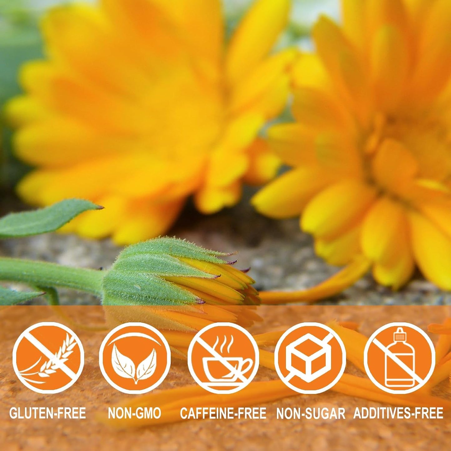 Jarteela - Dried Calendula Flowers Tea Bag, 36 Ct, Calendula Herbs Teabags | calendula flowers, supports gentle digestion and helps maintain healthy-looking skin. Caffeine-free, Non-GMO.
