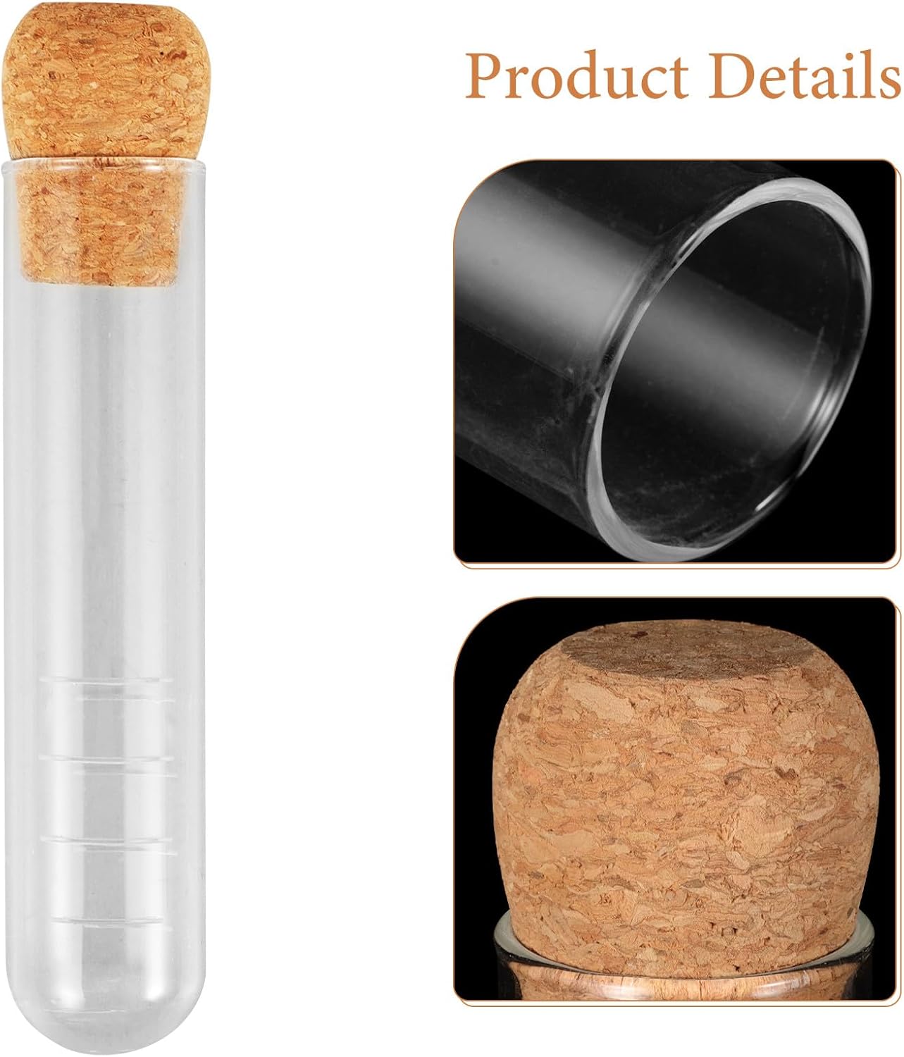 Glass Test Tube Tea Infuser for Loose Leaf Tea Strainer for Travel and Household Brewing
