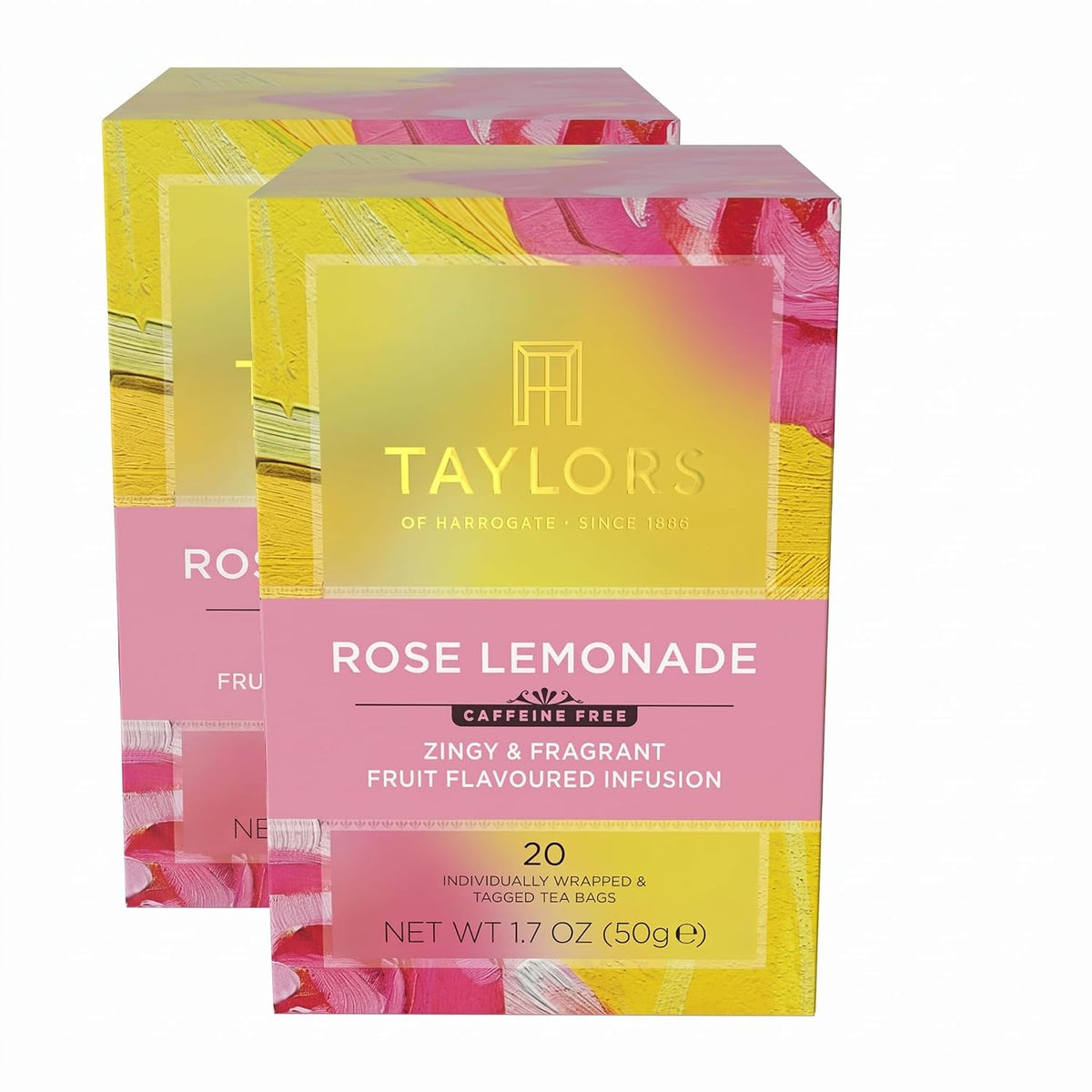 Taylors of Harrogate Rose Lemonade Infusion, 20 Teabags (Pack of 2)