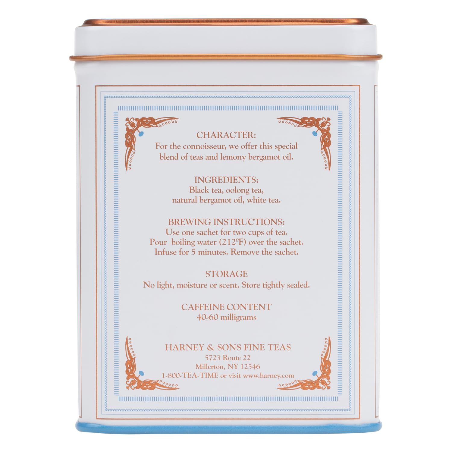 Harney & Sons Earl Grey Supreme, Black Tea, 20 Sachets