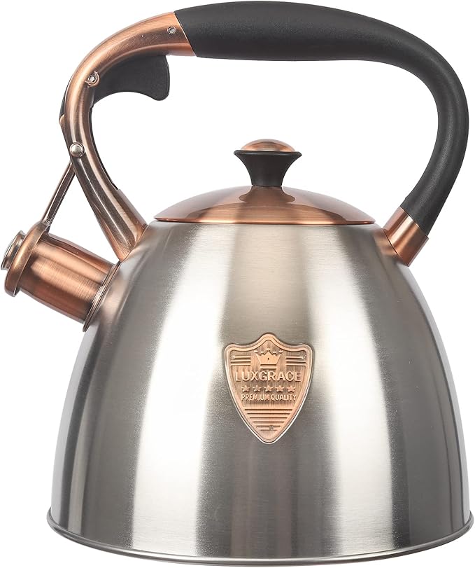 Tea Kettle -2.9 Quart Tea Kettles Stovetop Whistling Teapot Stainless Steel Tea Pots for Stove Top W