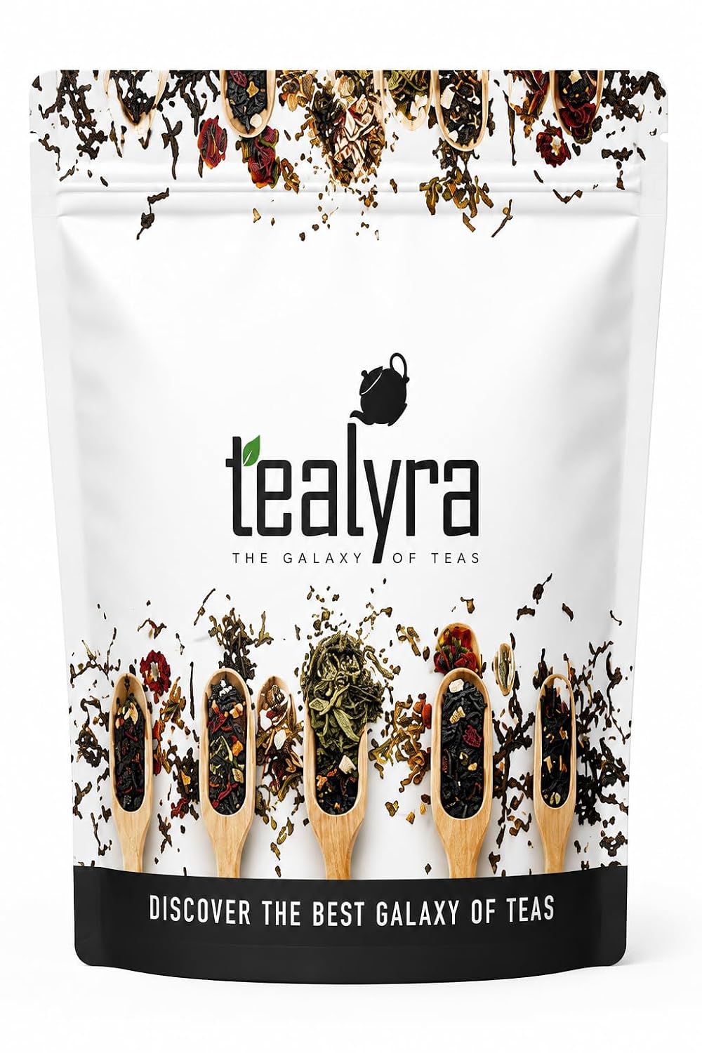 Tealyra - Grandma's Garden - Fruit Blend - Hibiscus and Berries Based Herbal Loose Leaf Tea - Vitamins Rich - Caffeine-Free - Hot or Iced Tea - 220g (8-ounce)