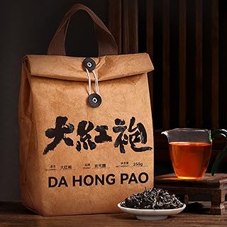 Chinese Kung Fu Tea-Da Hong Pao Wuyi Mountain Oolong Tea, Strong Aroma, 250g/500g, Resealable Kraft Bag, Fujian Specialty (250g)