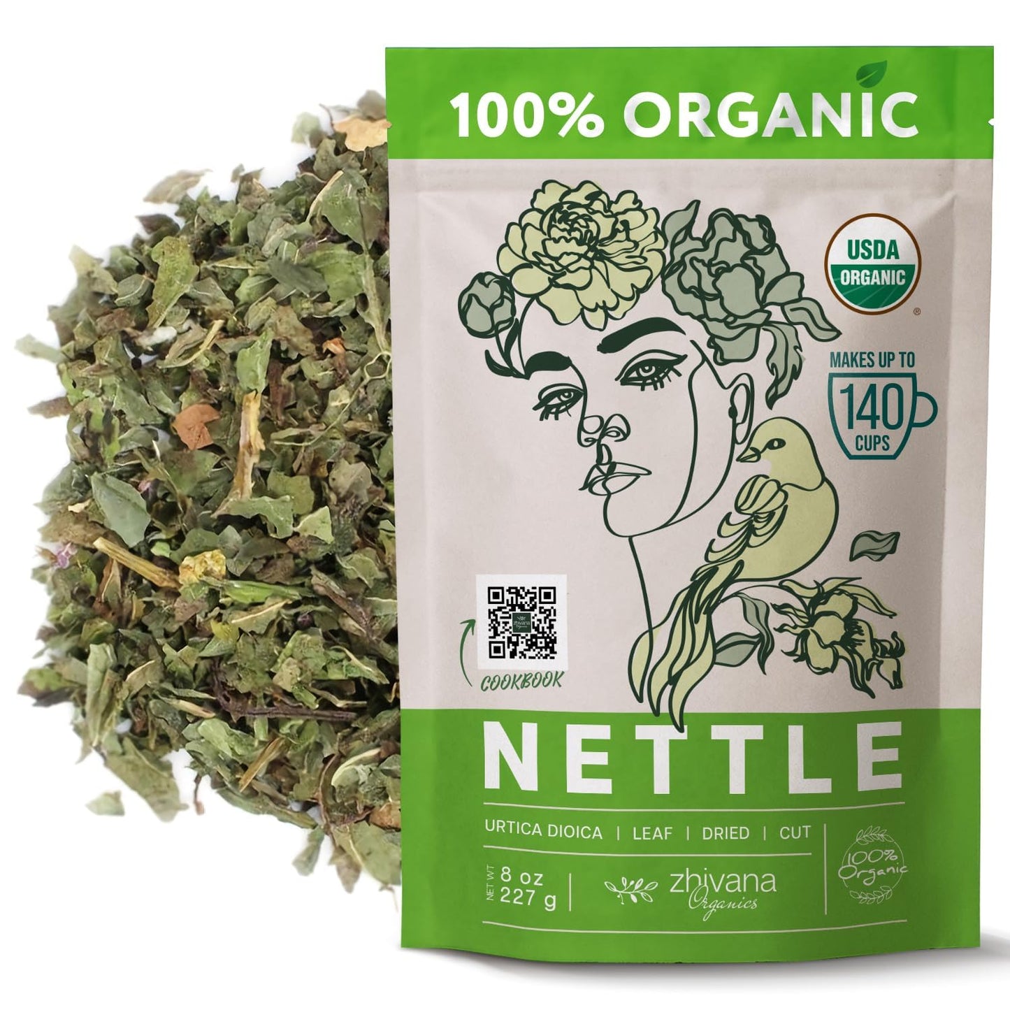 Stinging Nettle Tea Organic Loose Leaf (8oz.) - Ortiga Verde Organica