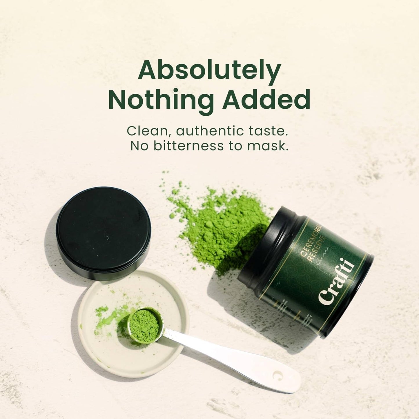 Crafti Ceremonial Grade Matcha Tea Powder (30g, Ceremonial Reserve)