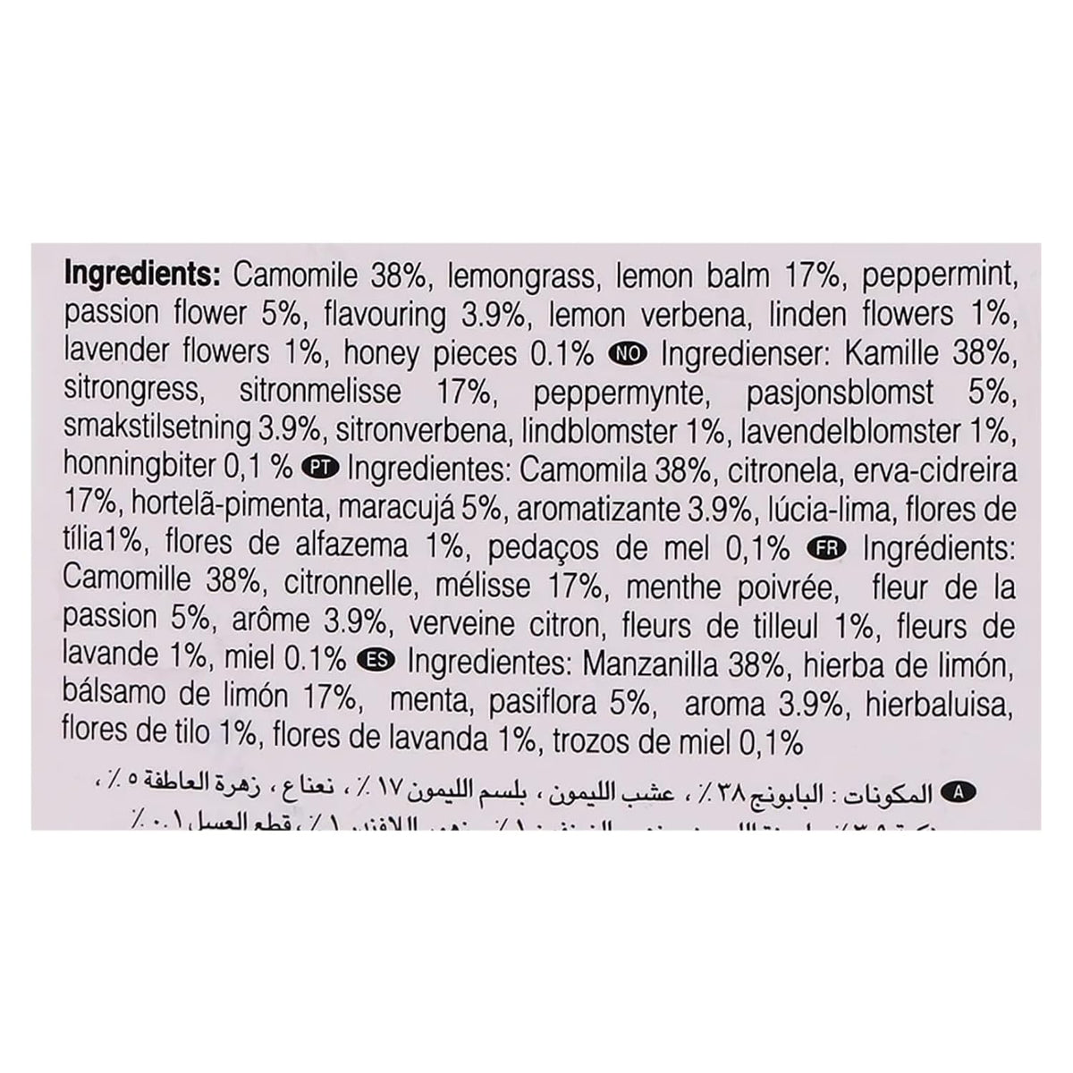 Ahmad Tea Herbal Tea, Camomile, Honey, &amp; Lavender 'Sleep' Natural Benefits Teabags, 20 ct (Pack of 1) - Decaffeinated &amp; Sugar-Free