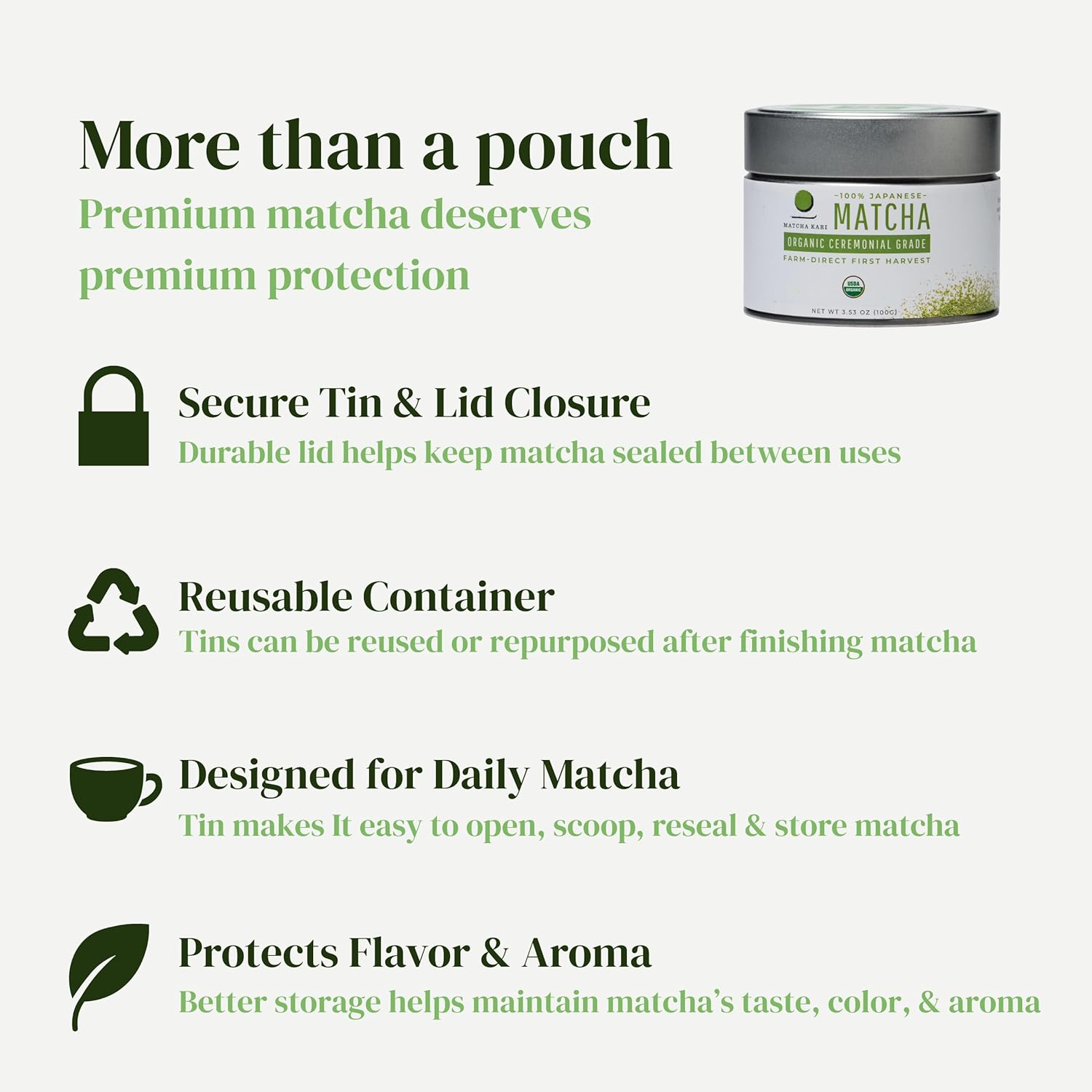 Dr. Weil Matcha Kari - Organic Matcha Green Tea Powder - 100 grams - Japanese Ceremonial Grade