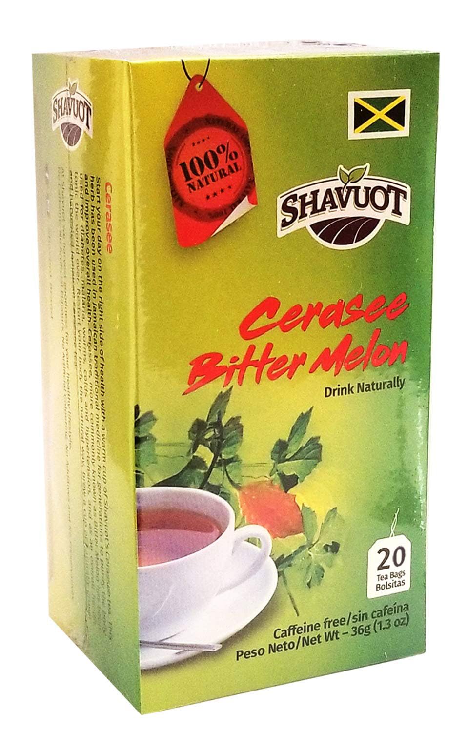 Shavuot Jamaican Cerasee Tea 20 Tea Bags (Pack of 3)
