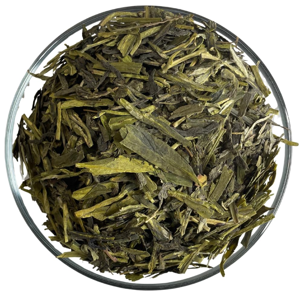 Witchy Pooh's Dragon Well Longjing Green Tea - Loose Leaf, High Caffeine, 1oz