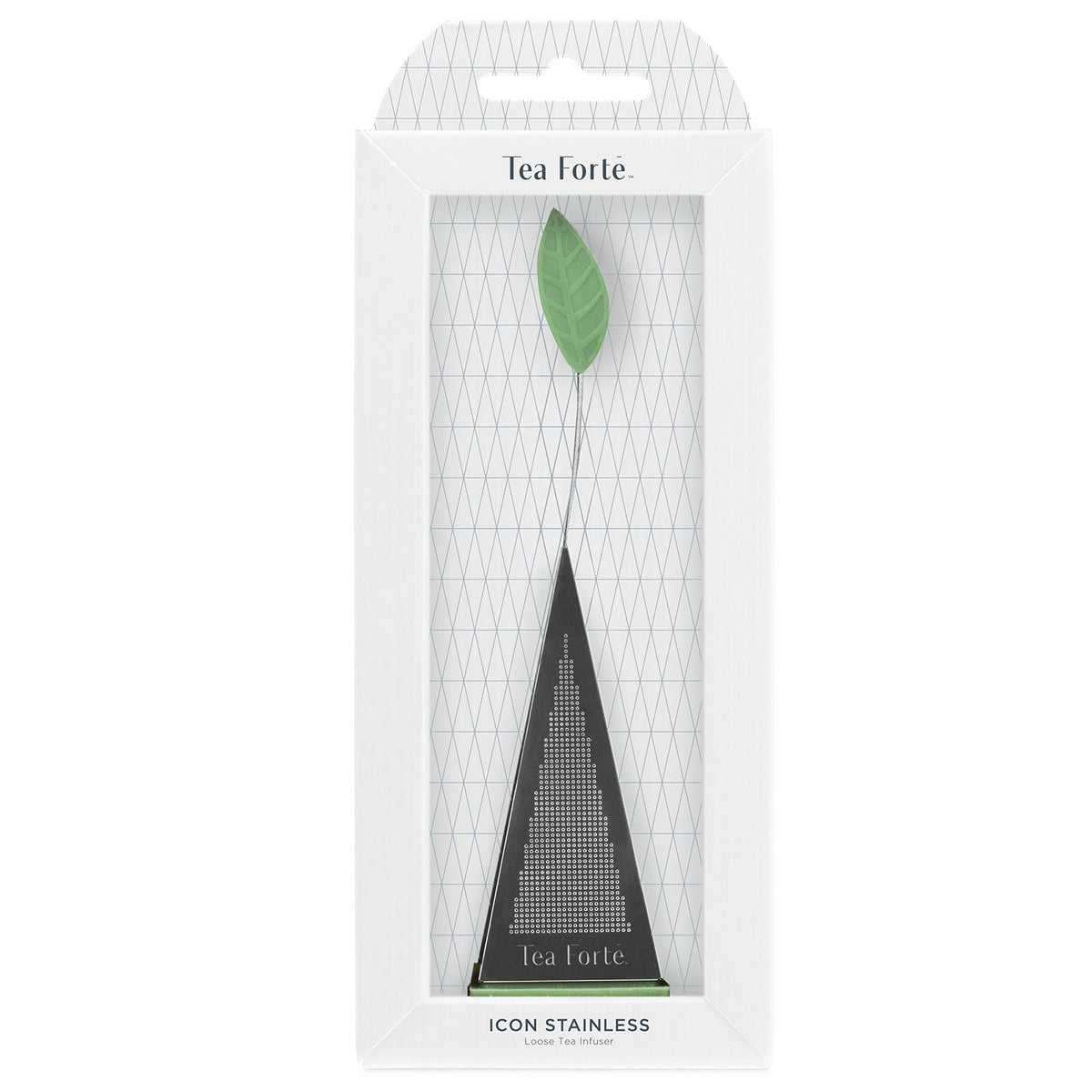 Tea Forte Loose Leaf Pyramid Tea Infuser, Stainless Steel Fine Mesh